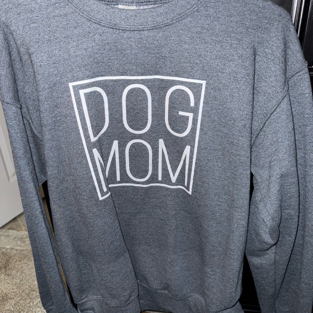 Gray Dog Mom Sweatshirt